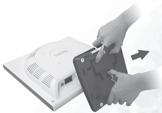 BENQ FP767 V2 - Detachez la base - 1