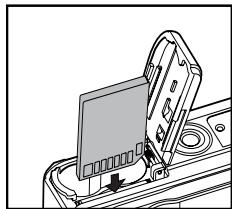 BENQ C520 - Insertion et Retrait d'une carte mémoire SD - 1