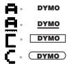 DYMO LETRATAG XR - Souligner ou encadrer un texte - 1
