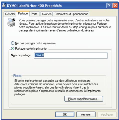 DYMO LABEL SOFTWARE V7.6 - Pour partager l'imprimante - 2