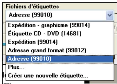 DYMO LABEL SOFTWARE V7.6 - Pour selectionner un fichier d'étiquettes - 1