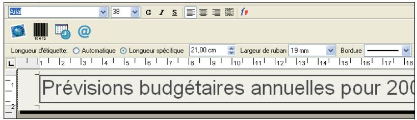 DYMO LABEL SOFTWARE V7.6 - Pour insérer une cordure - 2