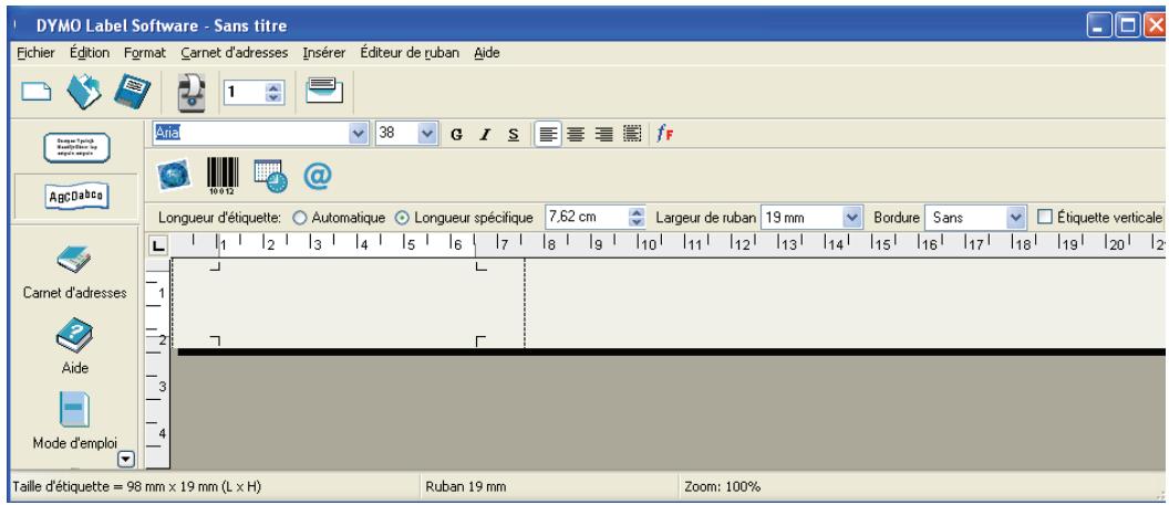 DYMO LABEL SOFTWARE V7.6 - Pour creer une etiquette - 1