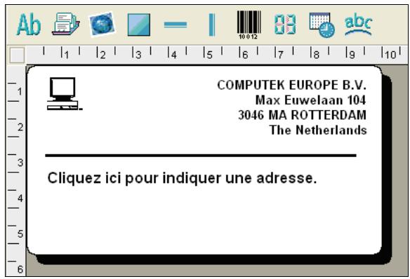 DYMO LABEL SOFTWARE V7.6 - Pour entrer une adresse de retard - 2