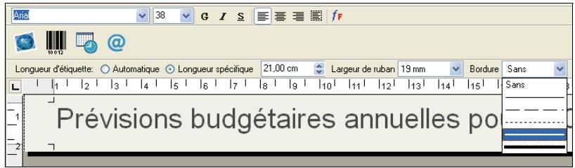 DYMO LABEL SOFTWARE V7.6 - Pour insérer une cordure - 1