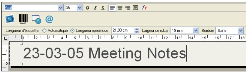 DYMO LABEL SOFTWARE V7.6 - Pour insérer un tampon date/heure - 2