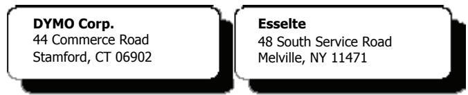 DYMO LABEL SOFTWARE V7.6 - Texte provenant d'une feuille de calcul - 2