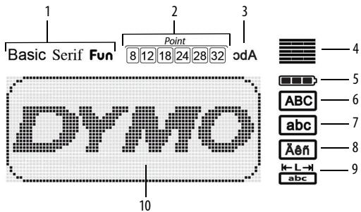 DYMO LABELMANAGER 260P - LCD-Display - 1