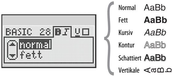 DYMO LABELMANAGER 260P - Schriftstile - 1