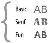 DYMO LABELMANAGER 260P - Schriftart - 2
