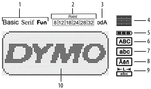 DYMO LABELMANAGER 260P - Ecran LCD - 1