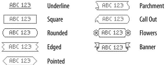 DYMO LABELMANAGER 260P - Adding Borders and Underline Styles - 2
