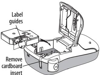 DYMO LABELMANAGER 260P - To insert the label cassette - 2