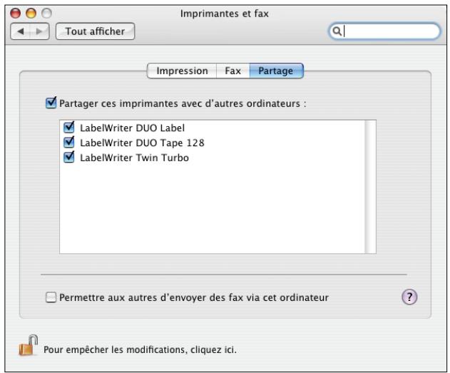 DYMO LABELWRITER - Pour partager l'imprimante - 2