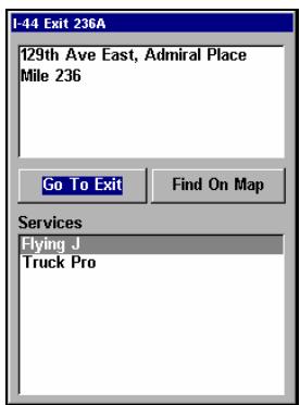 LOWRANCE AIRMAP 600C - Trouver des sorties d'autoroutes - 4