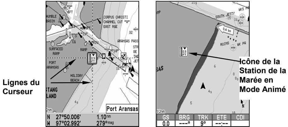 LOWRANCE AIRMAP 600C - Pour visualiser les informations sur la marée : - 1