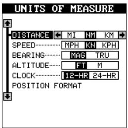 LOWRANCE GLOBALMAP 12 - Unités de mesure - 2