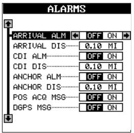 LOWRANCE GLOBALMAP 12 - Alarmes - 1