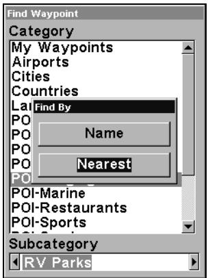 LOWRANCE GLOBALMAP 3300C - Rechercher des attractions (Map Places) ou des centres d’intérêts (POI) - 2