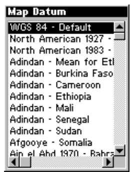 LOWRANCE IFINDER - Sélection du système géodésique - 2