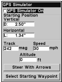 LOWRANCE IFINDER H2O C - Pour accéder au simulateur GPS: - 2