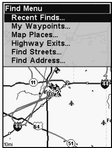 LOWRANCE IFINDER H2OC - Trouver des sorties d'autoroutes - 1