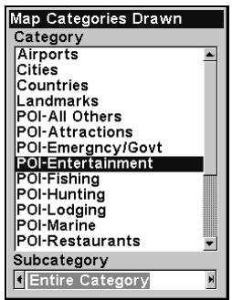 LOWRANCE IFINDER H2OC - Menu de recherche du mode simple (gauche); menu de recherche du mode avancé (droite). - 1
