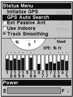 LOWRANCE IFINDER H2OC - Recherche automatique des satellites - 2