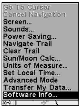 LOWRANCE IFINDER HUNT - Informations système - 1