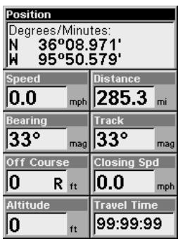 LOWRANCE IFINDER HUNT - Écran de position - 1