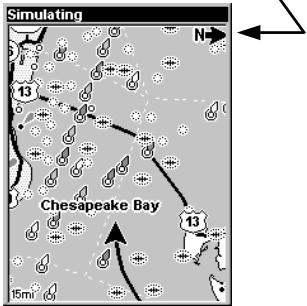 LOWRANCE IFINDER HUNT - Orientation de la carte - 2