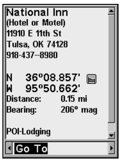 LOWRANCE IFINDER PRO - Trouver un détail sélectionné par le curseur - 3