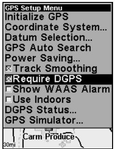 LOWRANCE IFINDER PRO - Utilisation du DGPS - 1