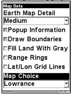 LOWRANCE IFINDER PRO - Pour afficher un graphique navionics: - 2