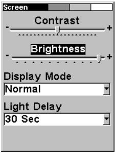 LOWRANCE IFINDER PRO - Pour régler la luminosité: - 1