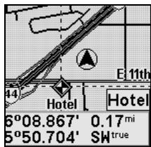 LOWRANCE IWAY 100 - Sélectionner un waypoint pré-enregistré - 1