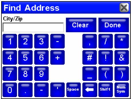 LOWRANCE IWAY 250C - Utilisation du clavier virtuel du iWAY - 2
