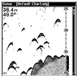 LOWRANCE LMS-240 - Portée: limites supérieures/inférieures - 3
