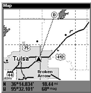 LOWRANCE LMS-240 - Navigation vers la position du curseur - 3