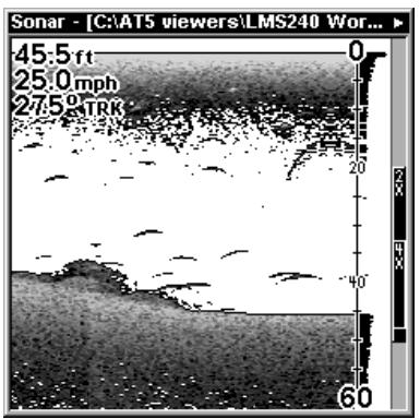 LOWRANCE LMS-240 - Données du graphique - 5