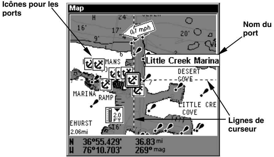 LOWRANCE LMS-240 - Information de port - 1