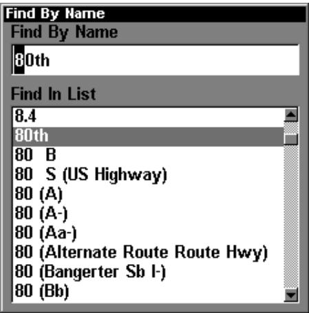 LOWRANCE LMS-240 - Trouver une rue - 2