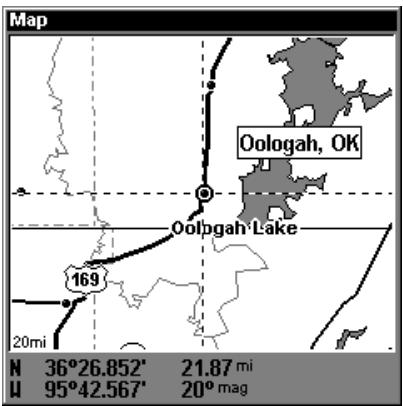 LOWRANCE LMS-240 - Navigation vers la position du curseur - 1