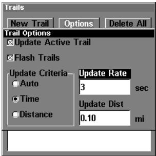 LOWRANCE LMS-240 - Mise à jour (temps, distance) - 1