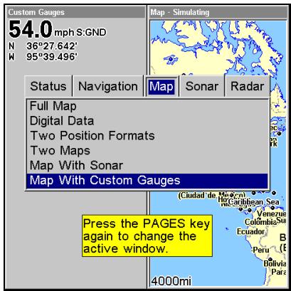 LOWRANCE LMS-525C DF - Carte avec indicateurs personnalisés - 1