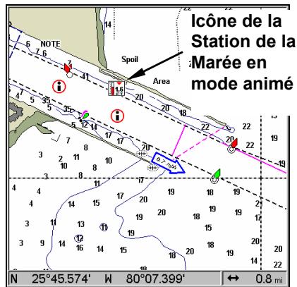 LOWRANCE LMS-525C DF - Informations sur la marée - 3