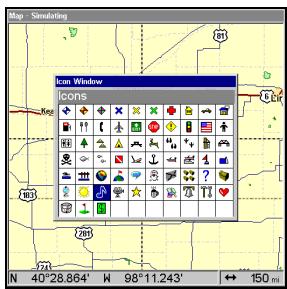 LOWRANCE LMS-525C DF - Créer une icone sur la carte - 2