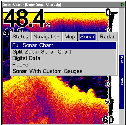 LOWRANCE LMS-525C DF - Modes d'affichage - 1
