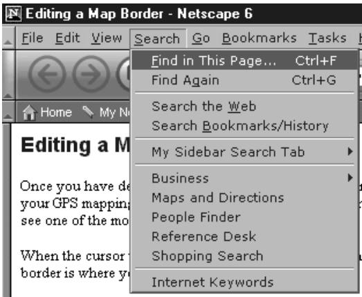 LOWRANCE MAPCREATE 6.2 - Avec le navigateur Netscape 6 : - 1