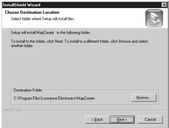 LOWRANCE MAPCREATE 6.2 - Remarque : - 1